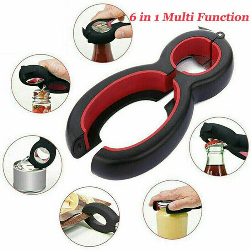 6 in 1 multifunctional screw to hold beer bottle opener kitchen supplies .l8