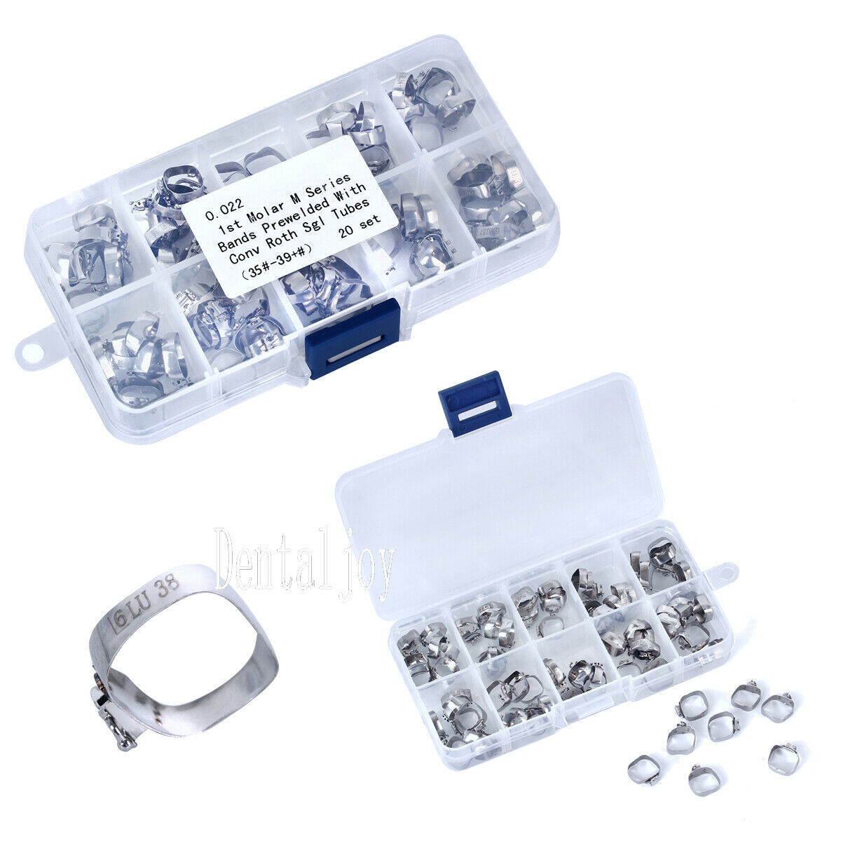 Dental Ortho Molar Bands M Series 1st Roth.022 Single Tube U/1 L/1 20 Sets/Pack