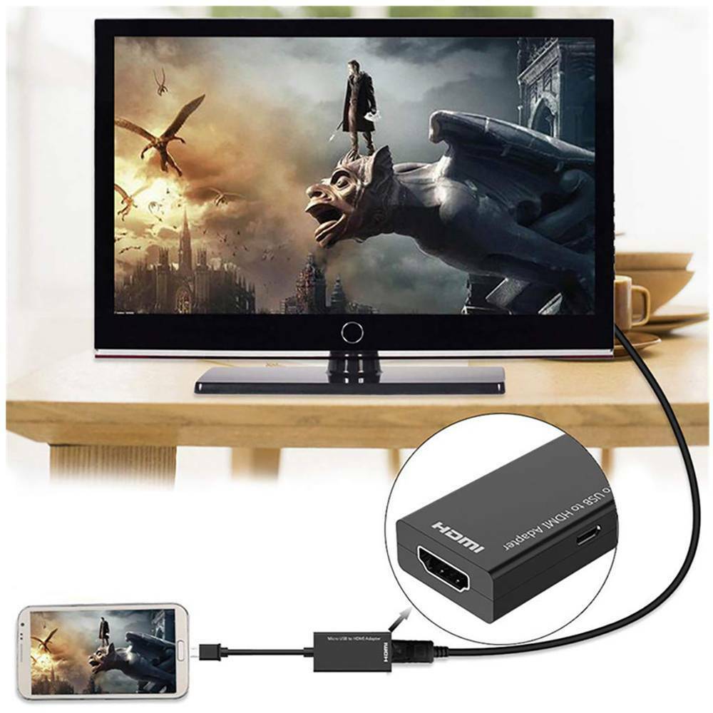 Micro to HDMI Adapter Cable Android Phone to HDMI Adapter Phone Screen Line New!