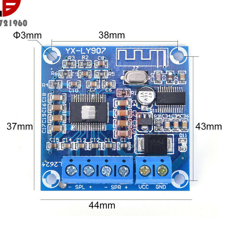 DC12-24V TPA3116D2 Digital Bluetooth Power Amplifier Module 50W*50W Dual Channel
