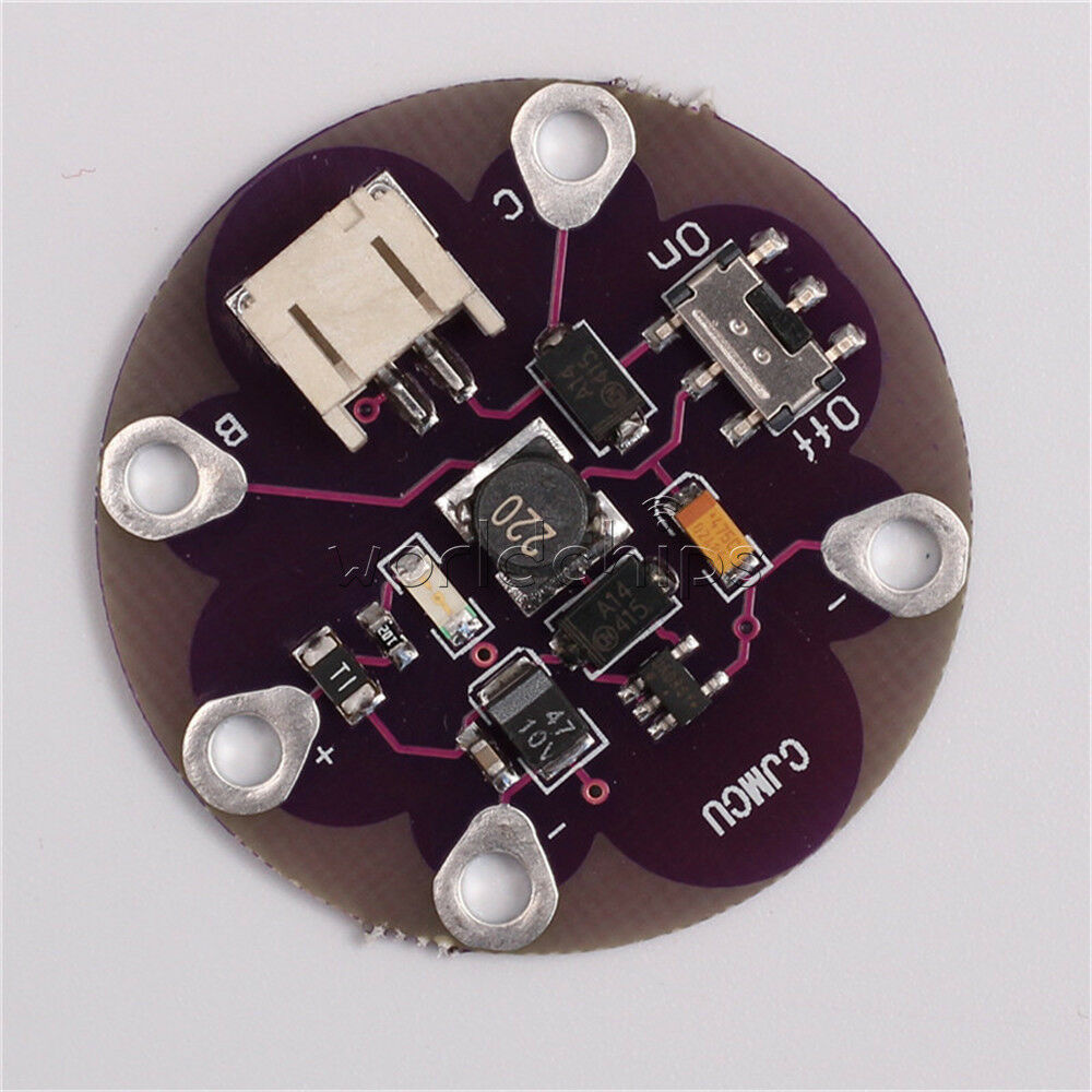 LilyPad LiPower Lithium Battery boost Power step up Battery Module 5V output new