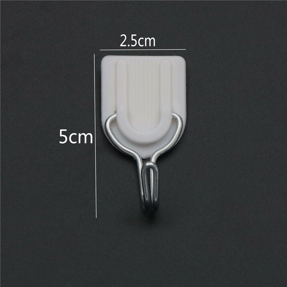 6PCS Bathroom Door Hooks Wall Hanger Hats Bag Key Adhesive Plastic Coat Ho.l8