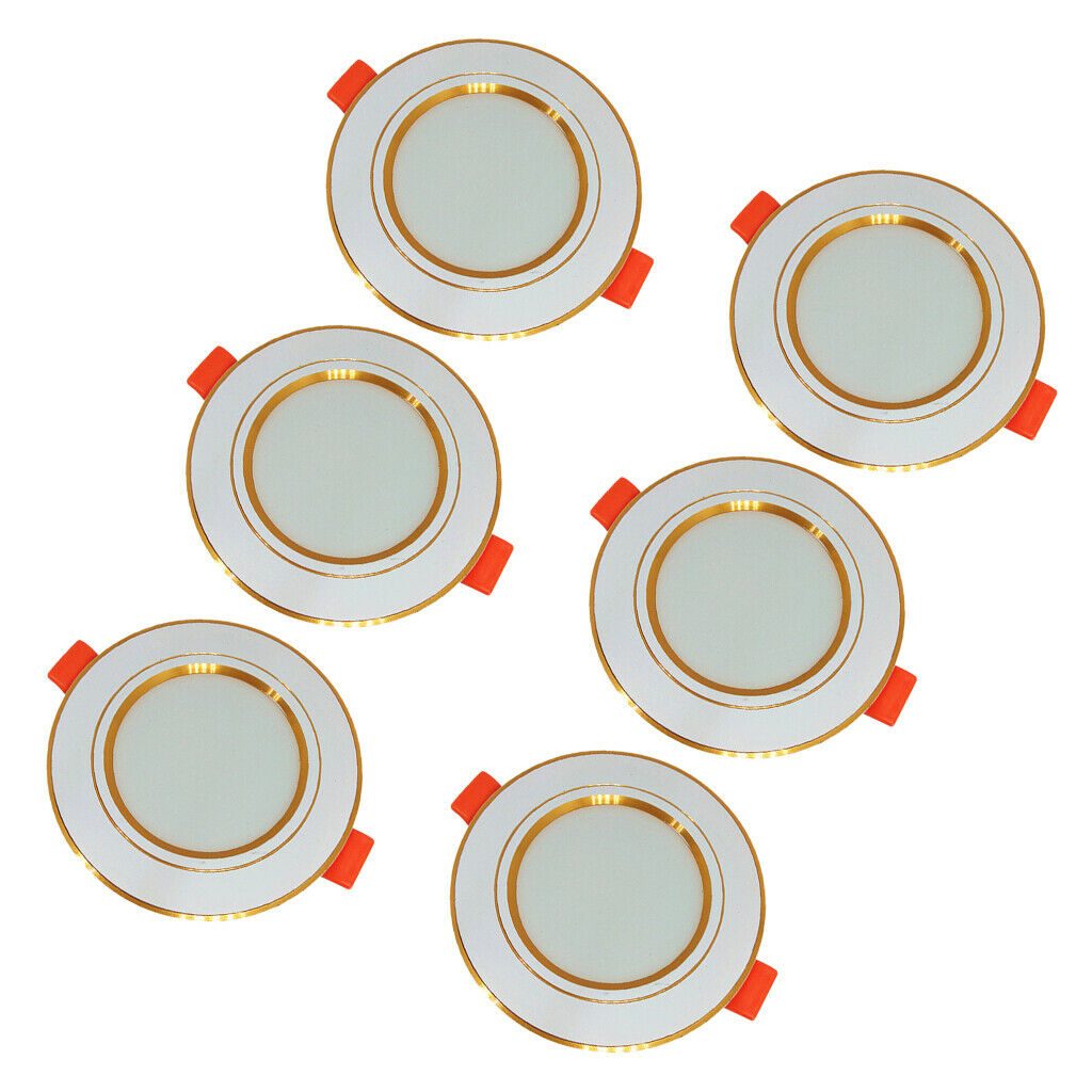 Recessed LED Ceiling Light  220-240V with  Golden Line Warm White