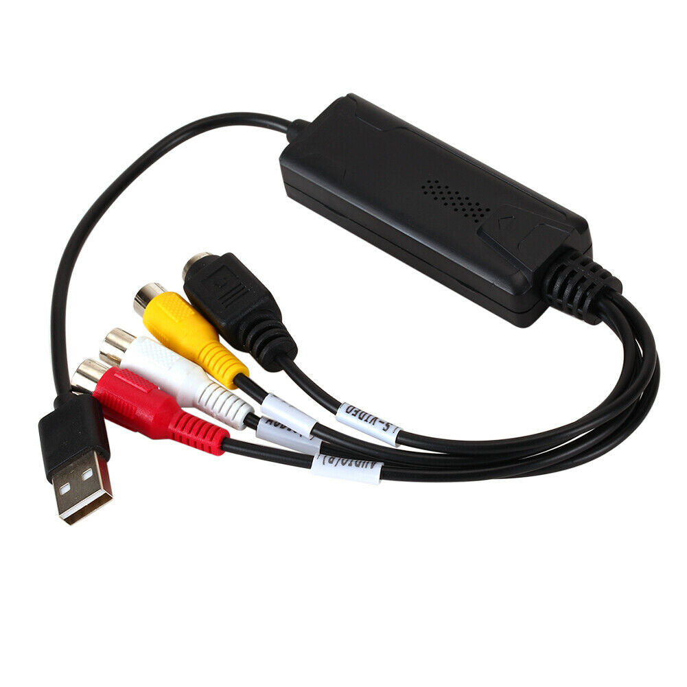 USB 2.0 Video Capture Card AV S RCA Converter Adapter for DV/Hi8/VHS TV DVD