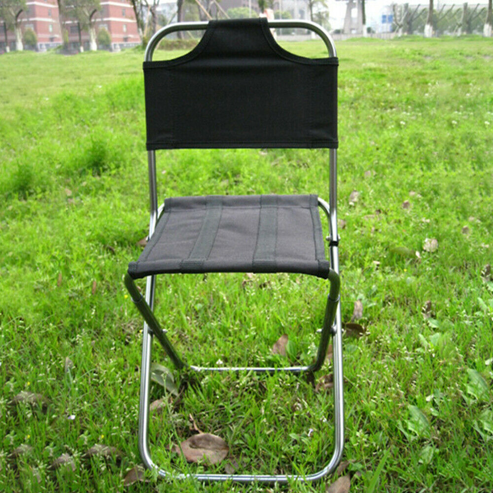Outdoor Multifunctional Aluminum Alloy Backrest Folding Stool Fishing Chair