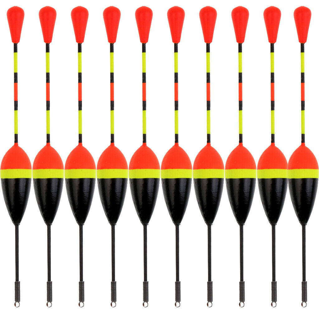 10pcs 1.2g Fishing Float Bobbers Paulownia Wood Vertical Floats Indicator