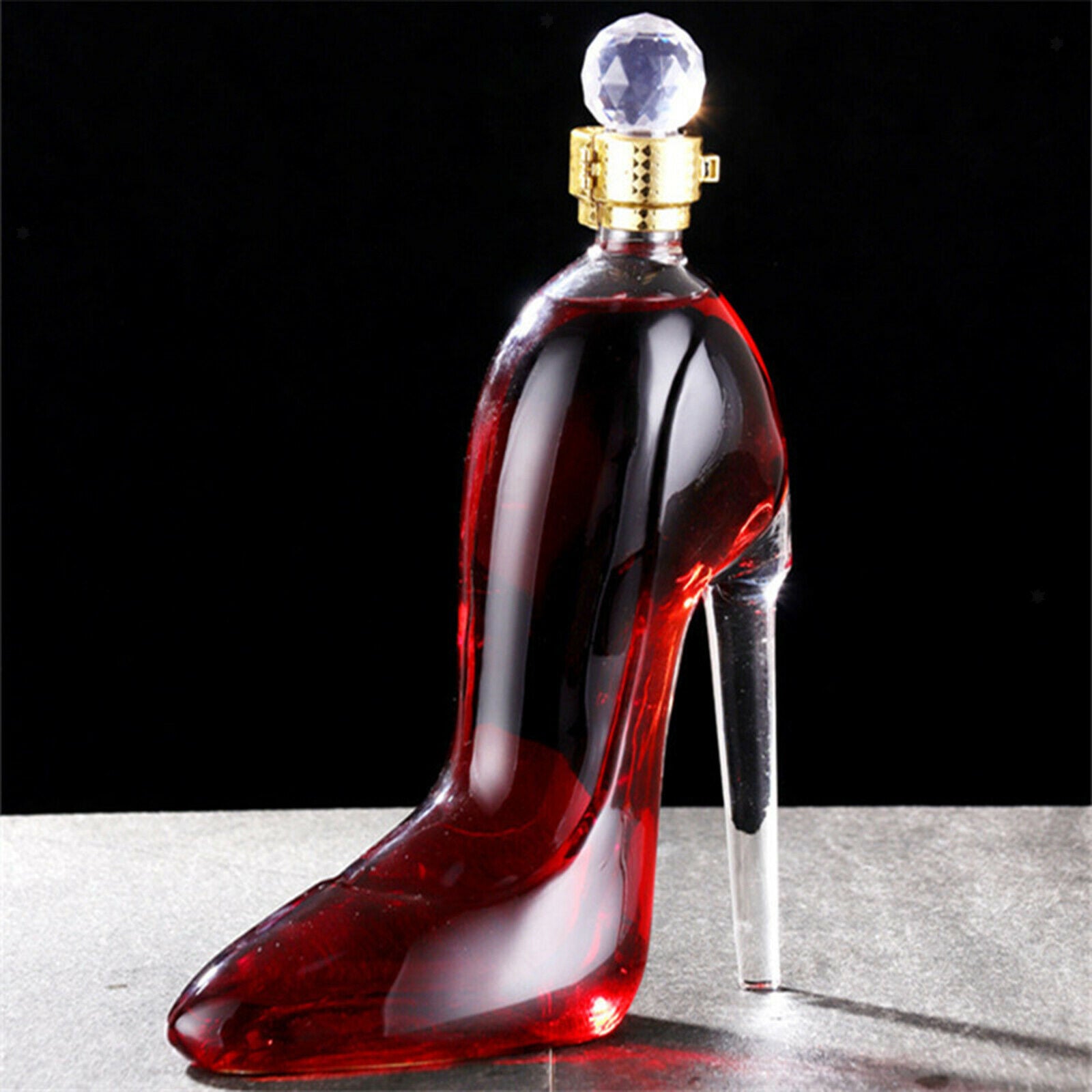 375ml Whisky Decanter Luxurious Crystal Merlot Vodka Wine Bottle Women Gift