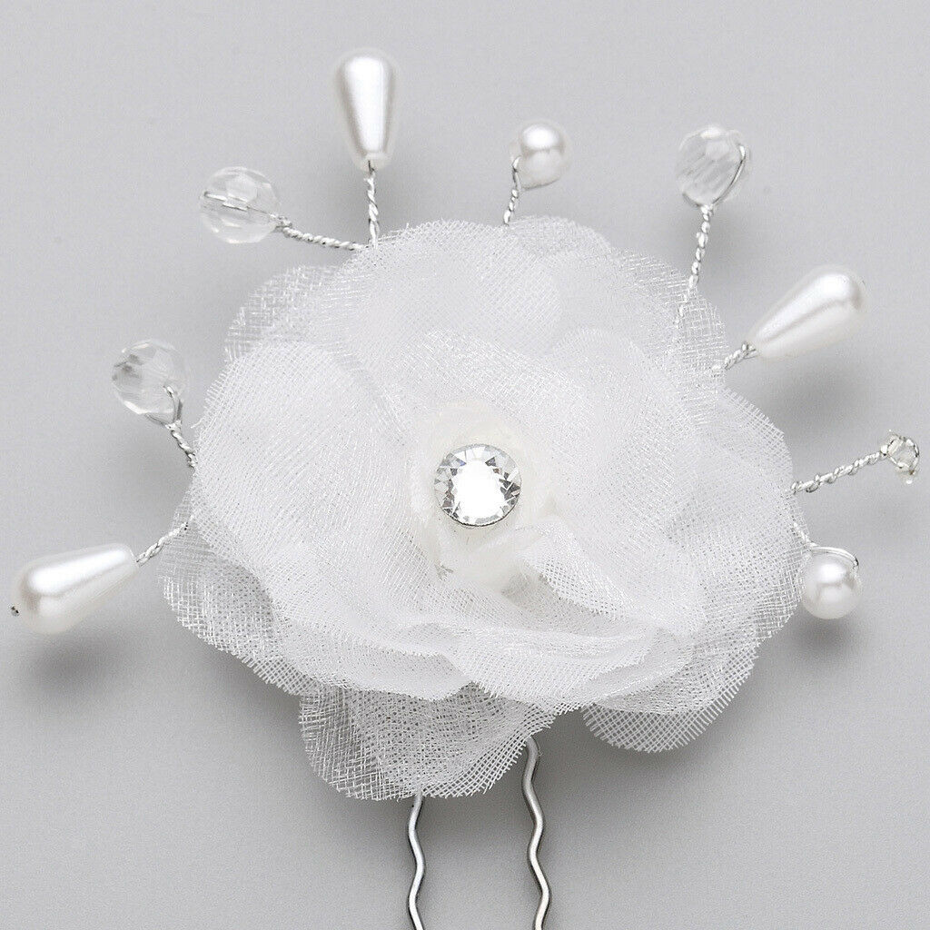2Pcs Flower d Women Hair Pins Clips