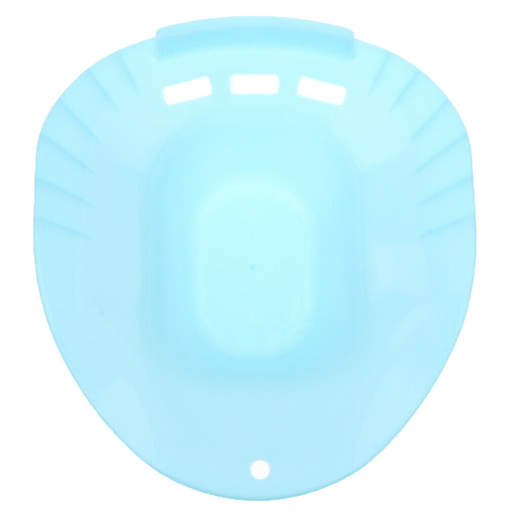 2 Pieces Plastic Sitz Bath Tub Soaking Hip Bath Tub Light  & Blue