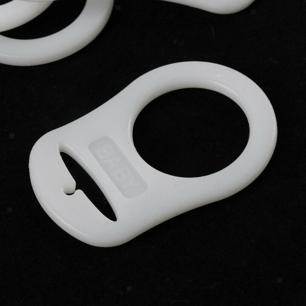10 Soft And Luminous Silicone Baby Pacifier Clips, Rings of
