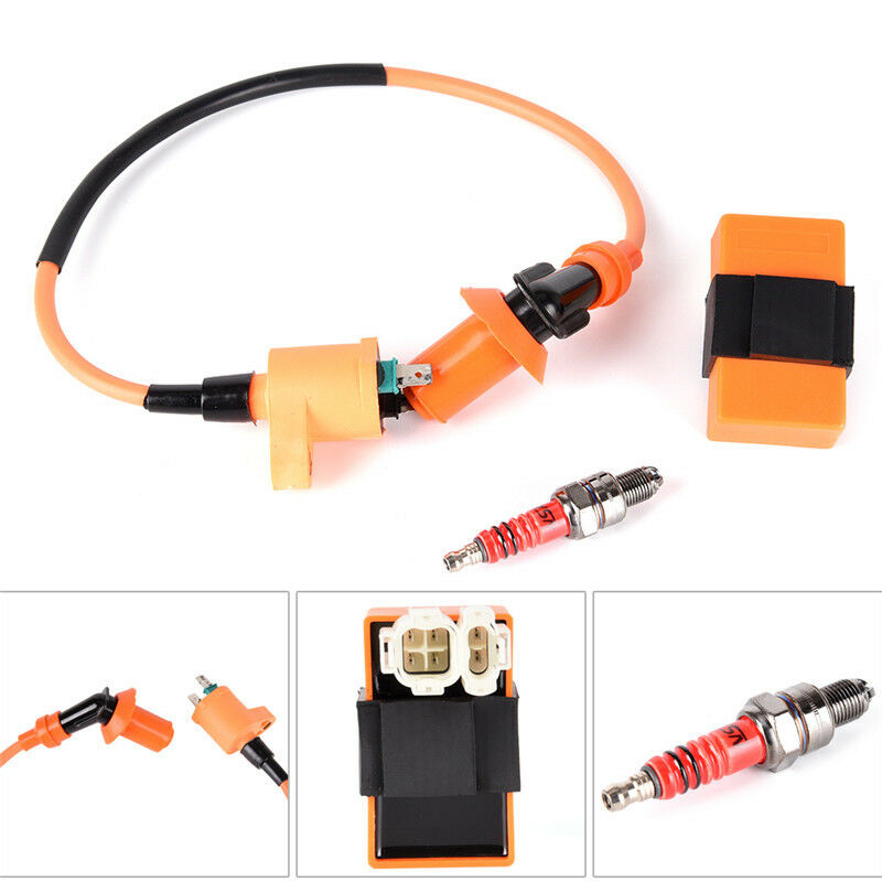 Racing Ignition Coil Cdi+Ignition Coil+Spark Plug For Gy6 50Cc 125Cc 150Cc DDAU
