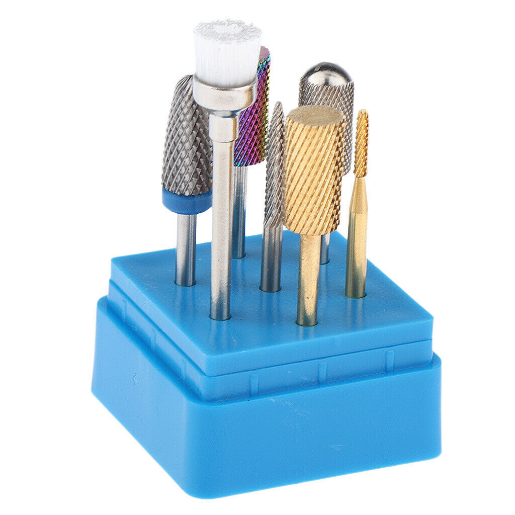 7Pcs/set Nail Art File Polishing Head for Electric Grinding Manicure Machine