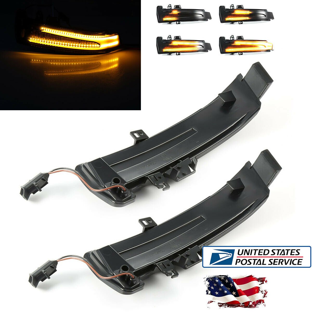 LED Side Dynamic Turn Signal Light  Rearview Mirror Indicator For Mercedes Benz