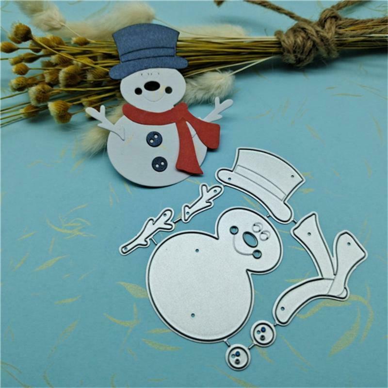 Christmas Snowman Scarf Metal Cutting Dies Stencil DIY Scrapbooking Template