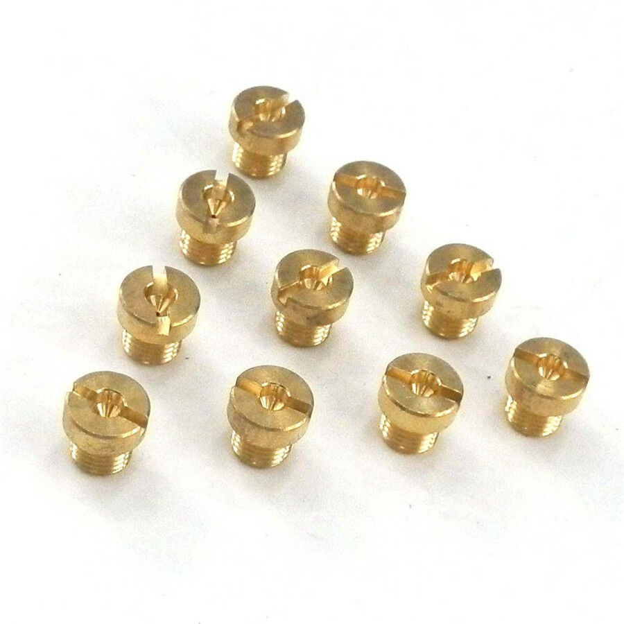 10Pcs M6 Thread 6mm motorcycle Main Jet Kit for Carb Carburetor 10 Size