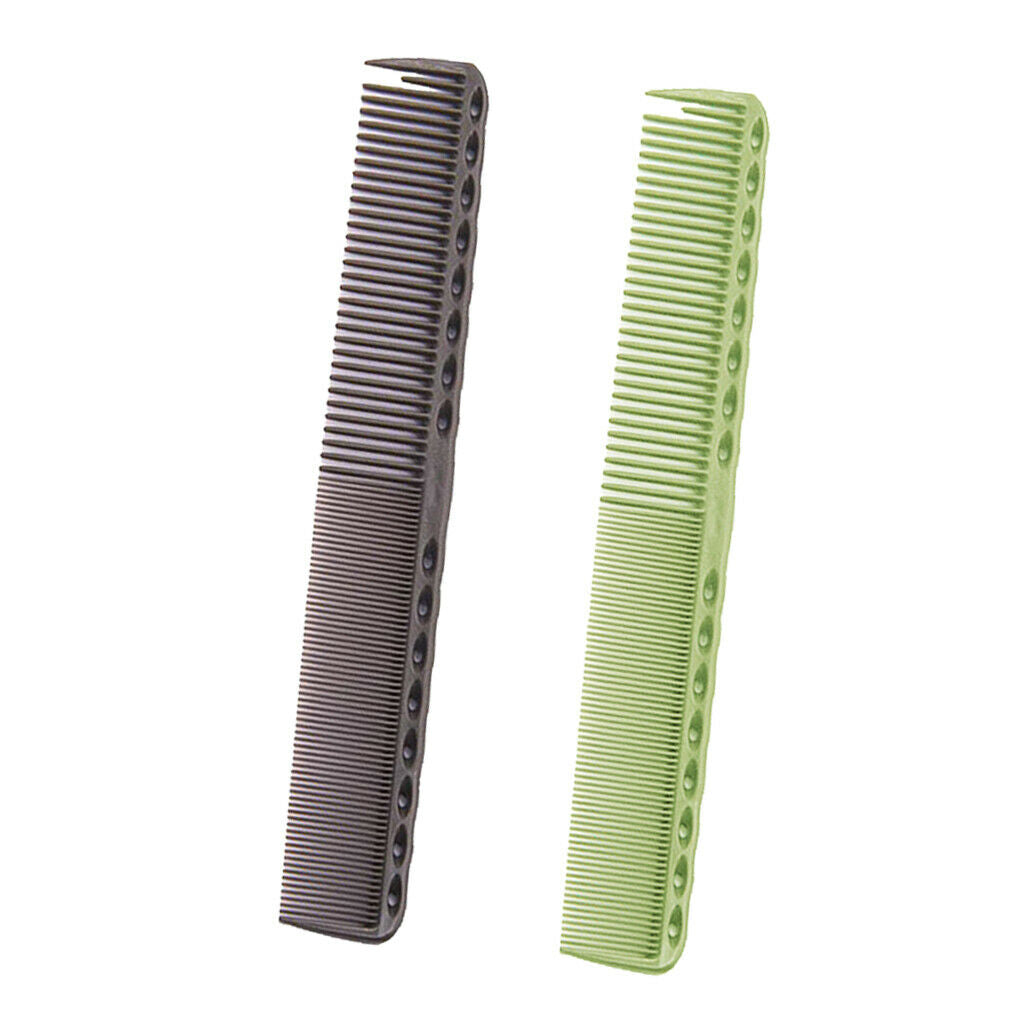 2pcs Professional Highlighting Hair Comb Salon Combs 19cm Double Section