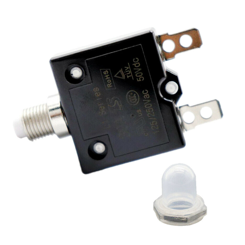 30Amp 125/250V AC Circuit Breaker Resettable Overload Protector Switch Fuse