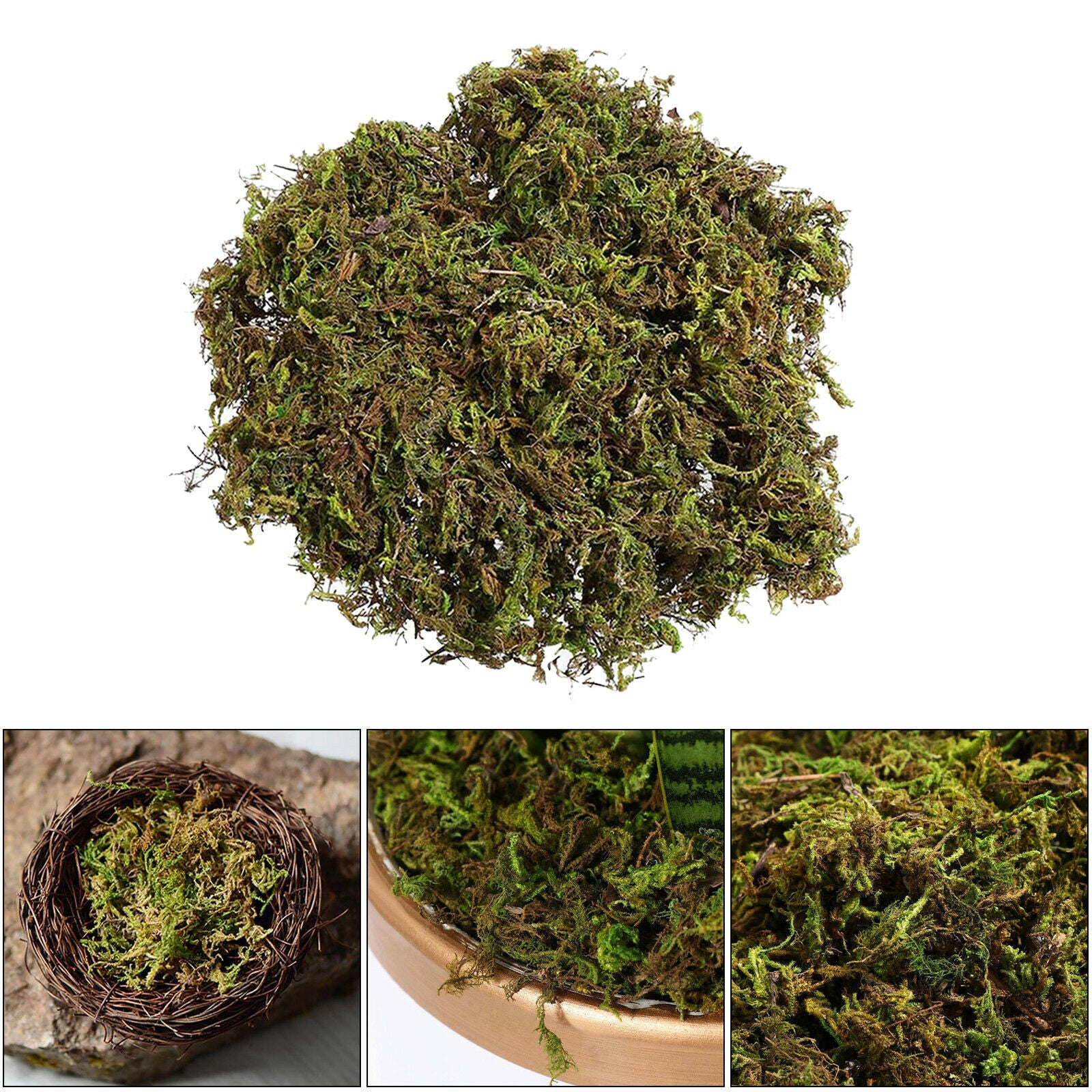 100g Simulated Keep Dry Green Moss Green Plant Decoration Potted Plants Arts