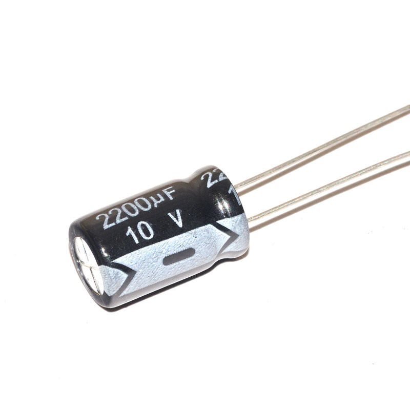 10Pcs  2200uF 10V Aluminum Electrolytic Capacitor 10*17 mm Radial