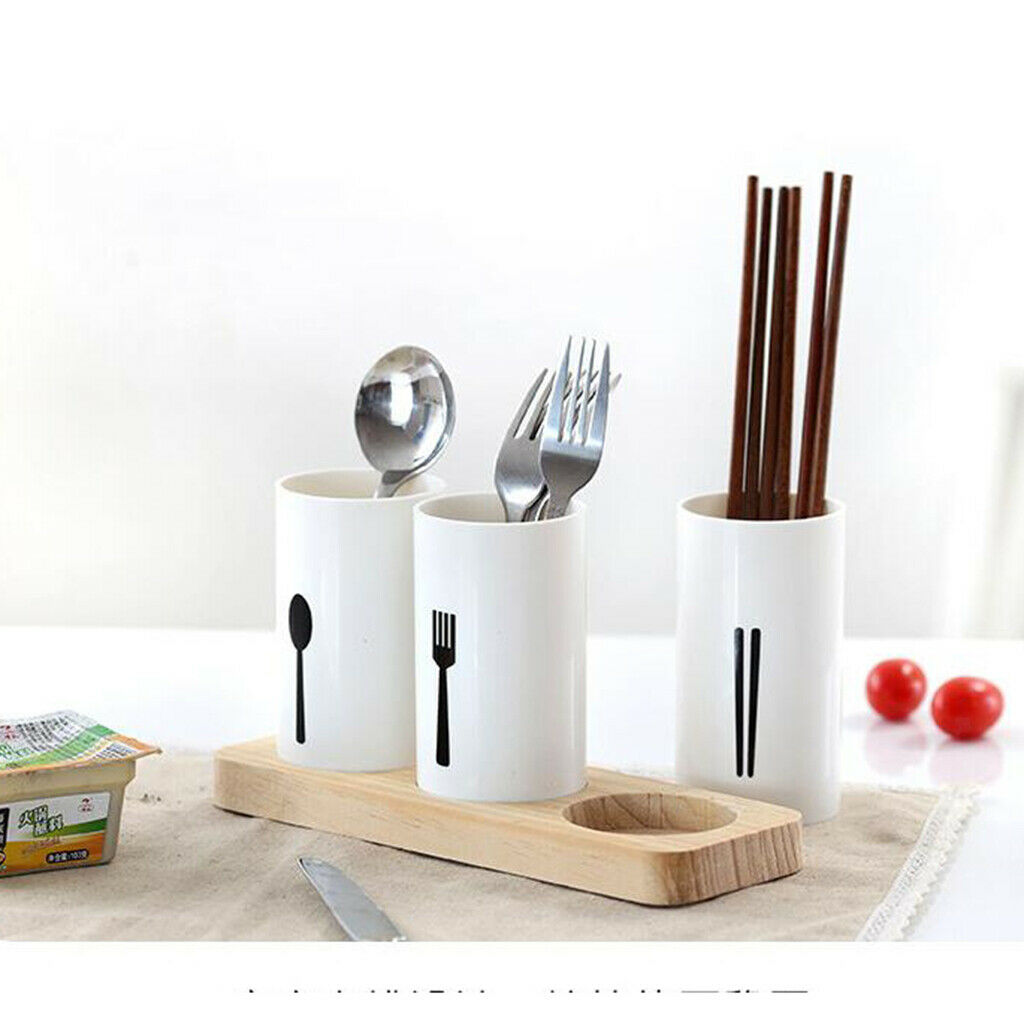 Plastic Utensil Cutlery Holder Caddy Organize Flatware Shiny Kitchen Drainer for