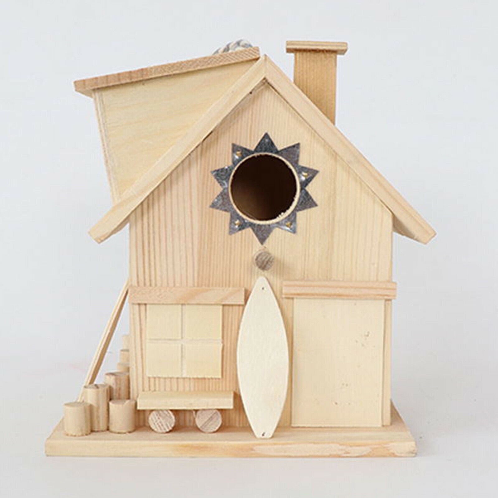 Rural Hanging Wild Bird Nest Hut Canary Bluebird Bird House Cage Outdoor