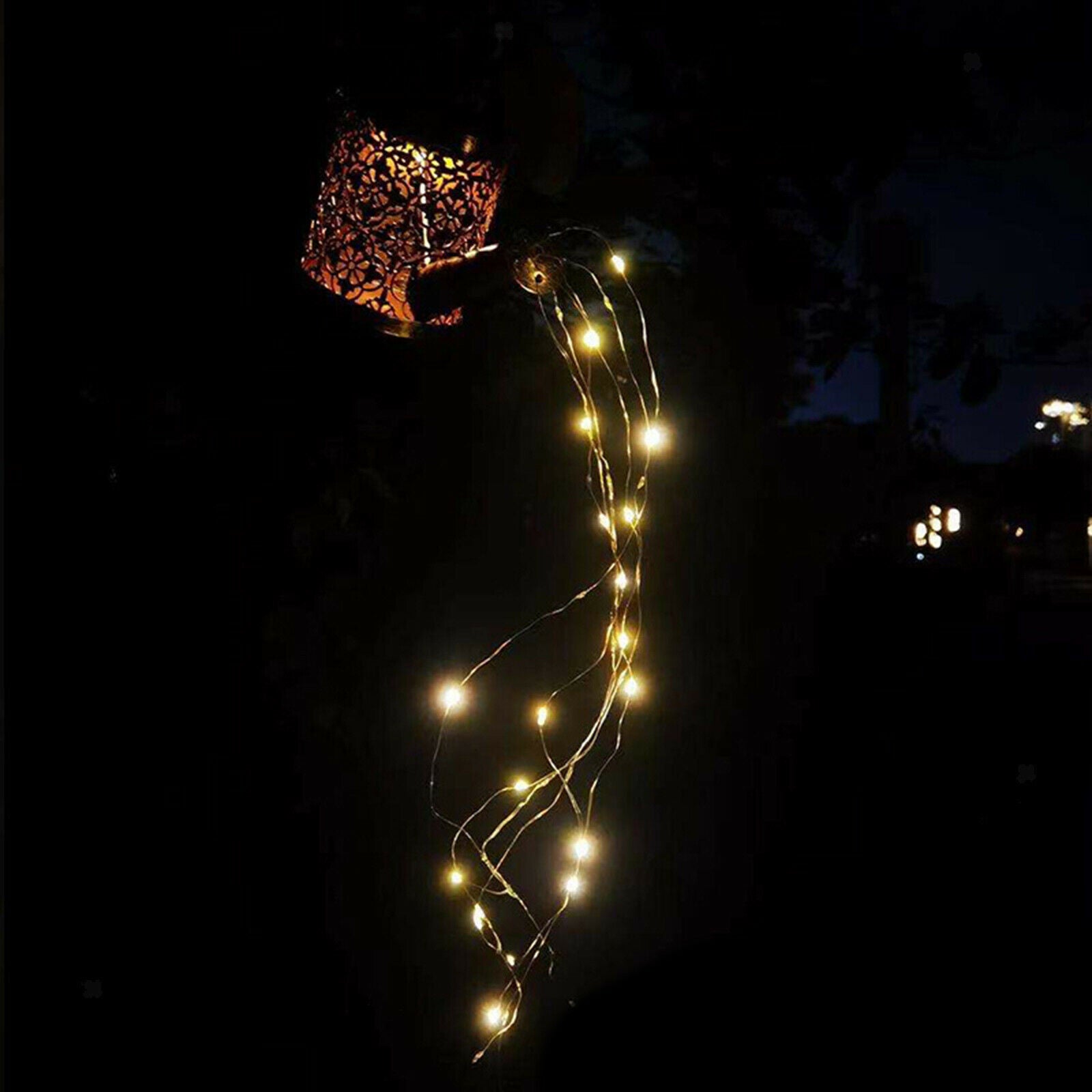 Landscape Watering Can Stake Solar Power Garden Light Decor Outdoor