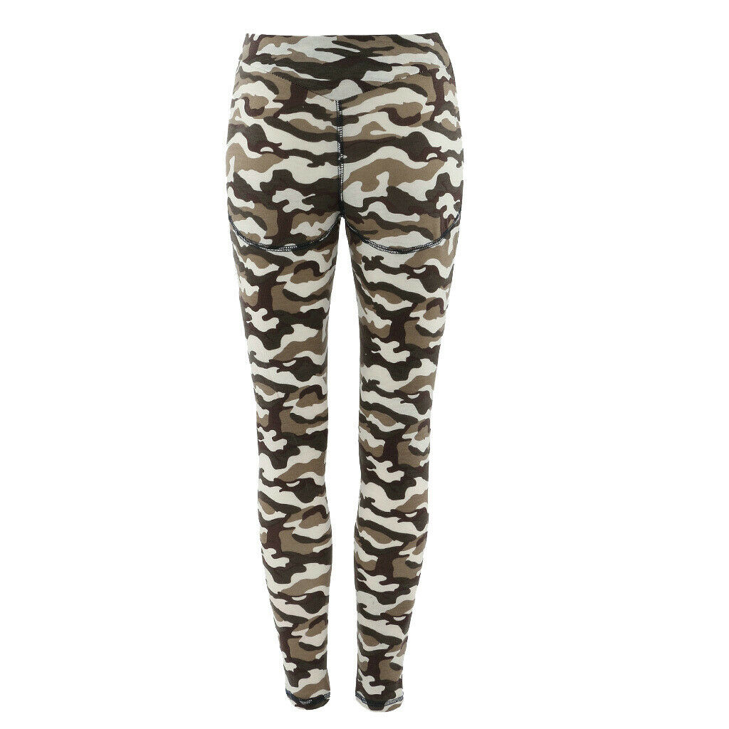 Ladies Women Yoga Compression Leggings Fitness Pants Camouflage Printed M