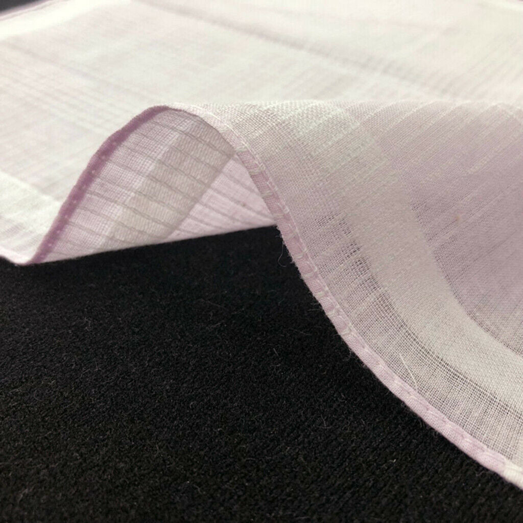 24Pcs Pure Cotton Plaid Handkerchiefs Unisex Pocket Wedding Party Hankie Lot