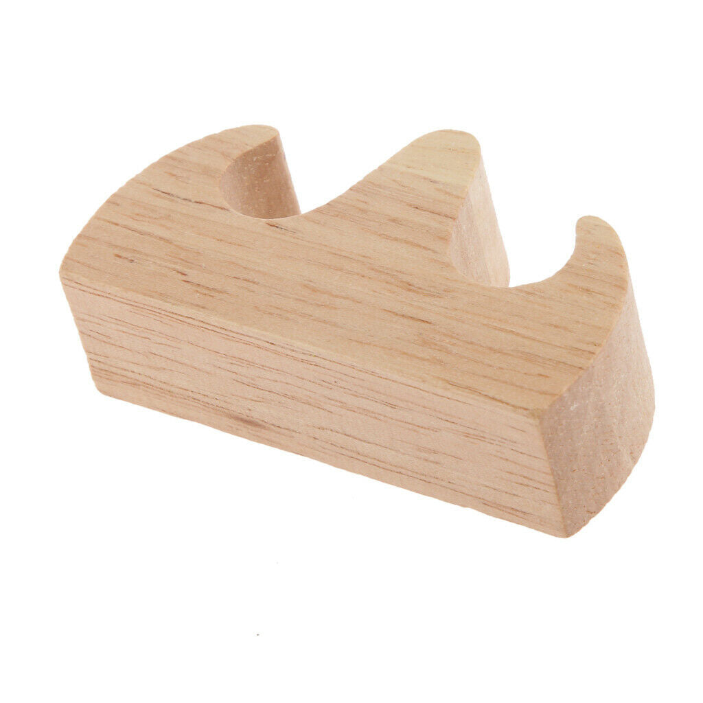 Wooden 2 Ports Chinese Writing Calligraphy Brush Pen Holder