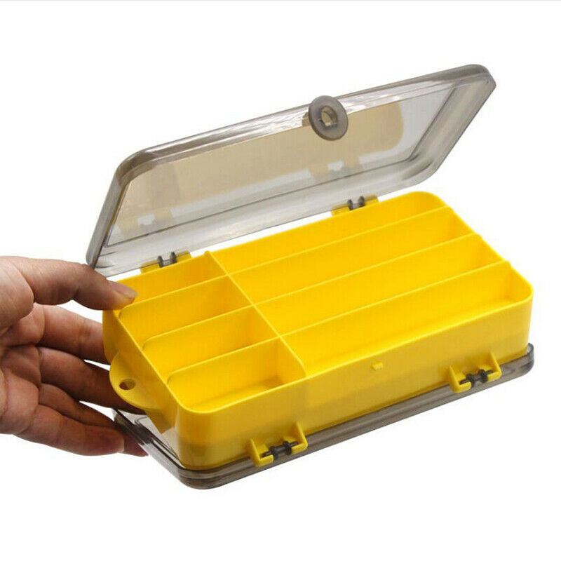 Portable Waterproof Double-sided Fishing Tackle Box Fishing Lure Storage .l8