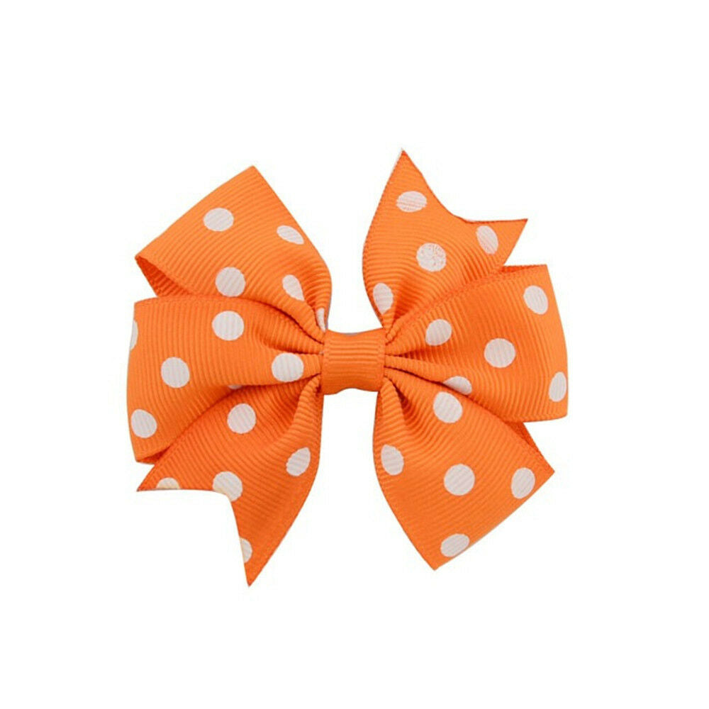 20 pcs Assorted Baby Girls Polka Dot Hair Bows Hair Pins Headwear Accessories