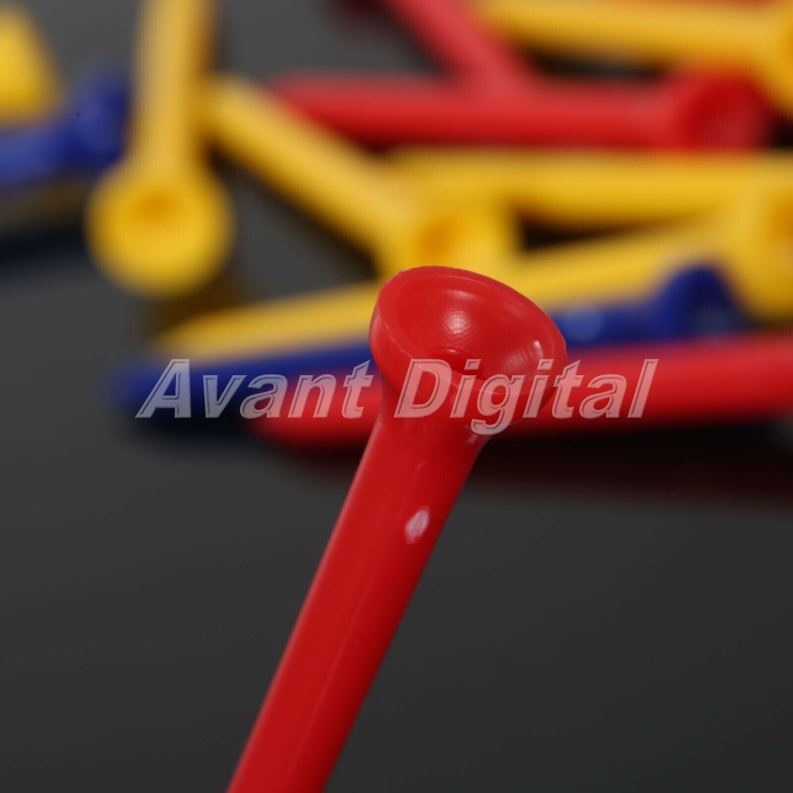 70mm Multicolor Low-resistance Golf Tees Outdoor Sports Plastic Golf Accessories