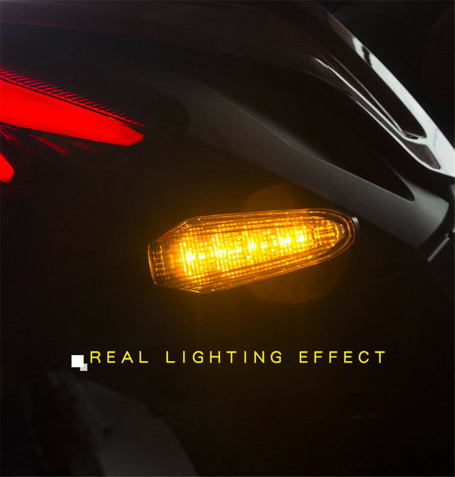 Motorcycle Modified Turn Signals Waterproof LED Direction Lamp Decorative Moto