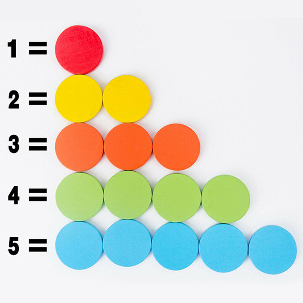 50pcs Counting Coins Matching Sorting Cups Rainbow Sensory Toys   Kit