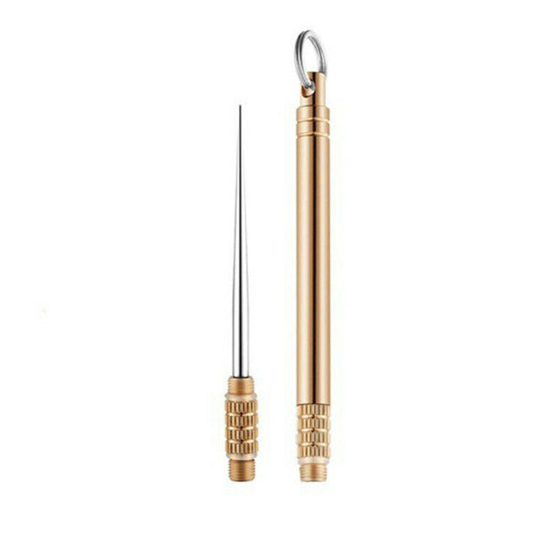 Titanium Outdoor Multifunctional Toothpick Bottle Fruit Fork Camping Toot.l8