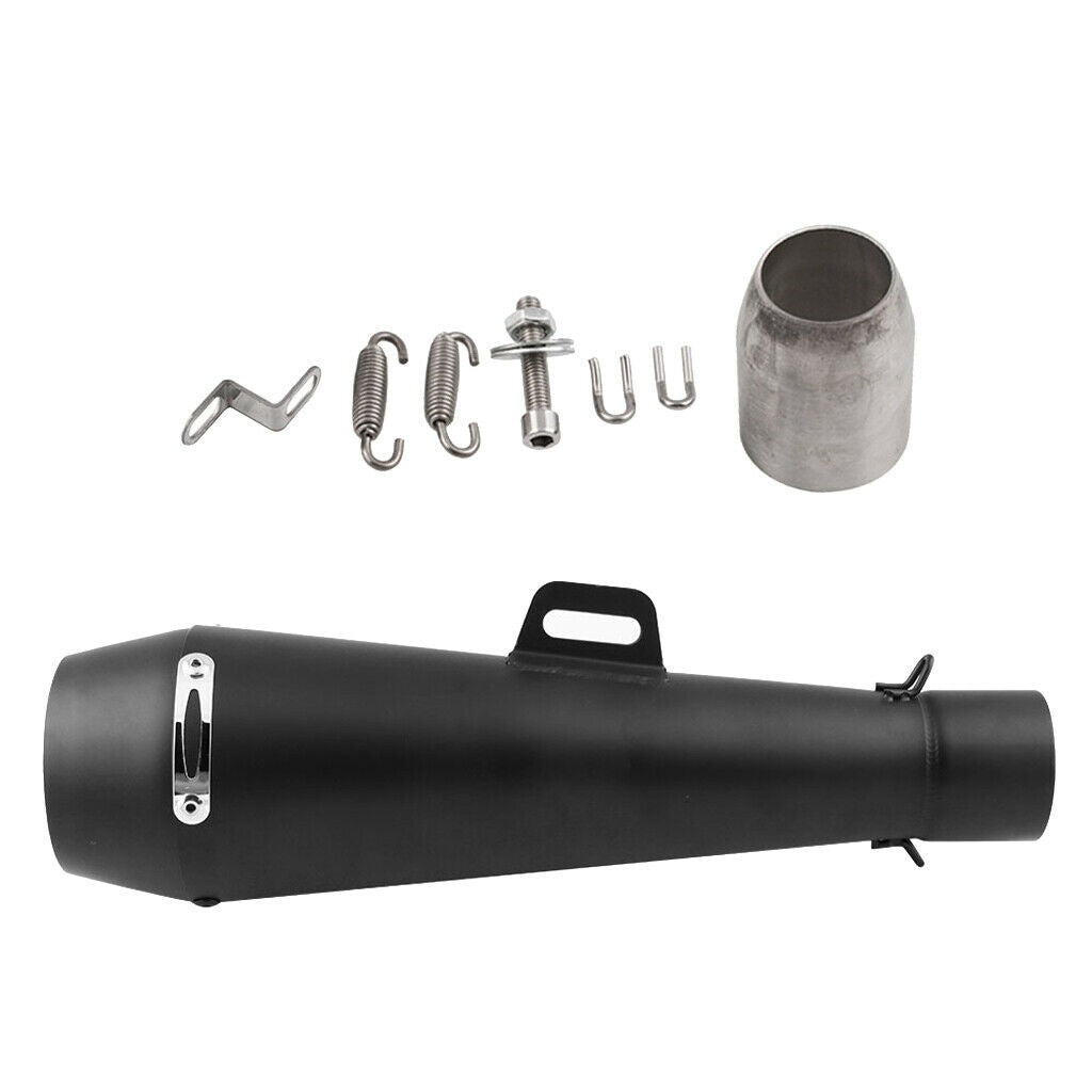 Stainless Steel Motorcycle ATV Exhaust Muffler Pipe Kit Slip On Escape