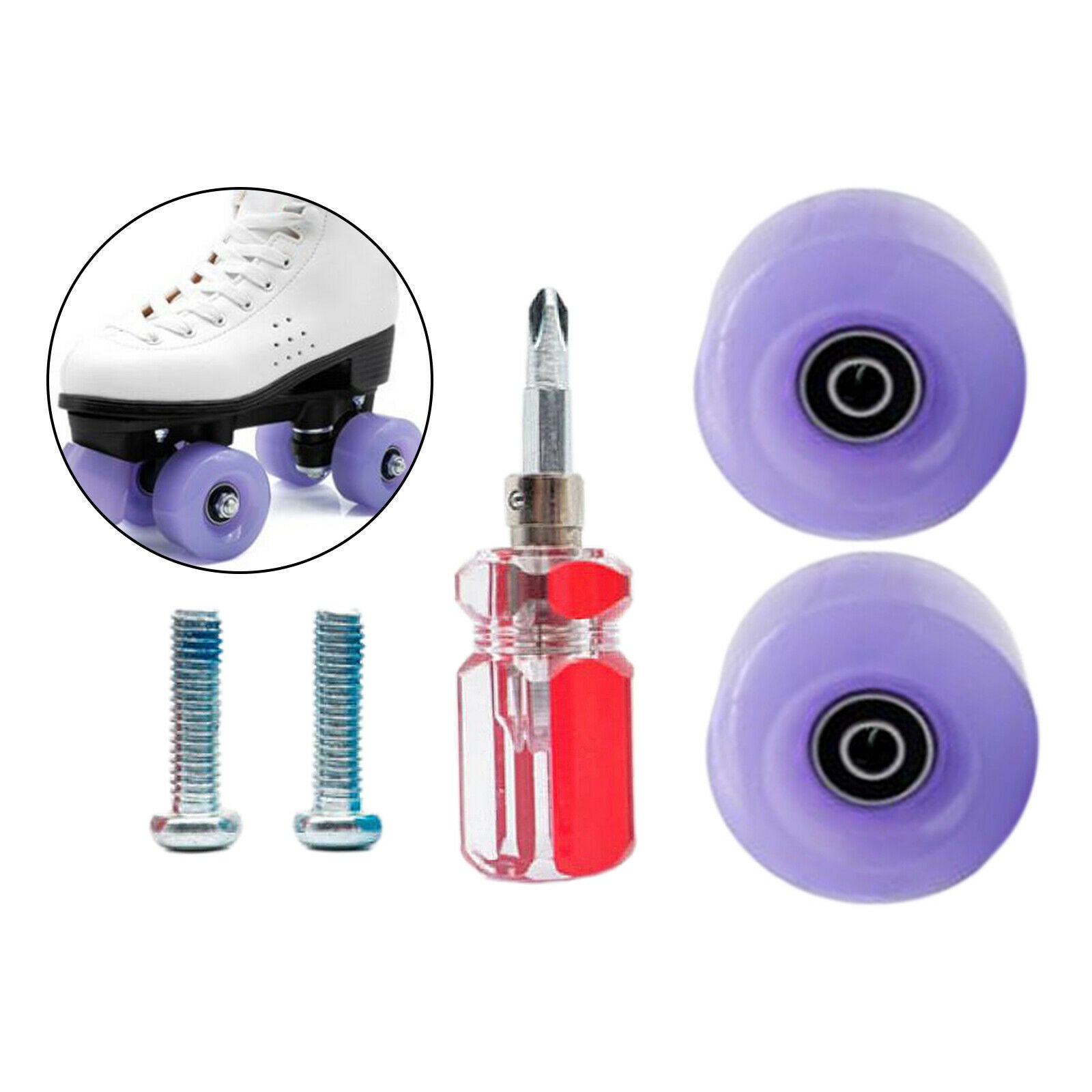 2pcs Skates Top Stopper Skate Brake Block Stopping Pads Accessories Purple
