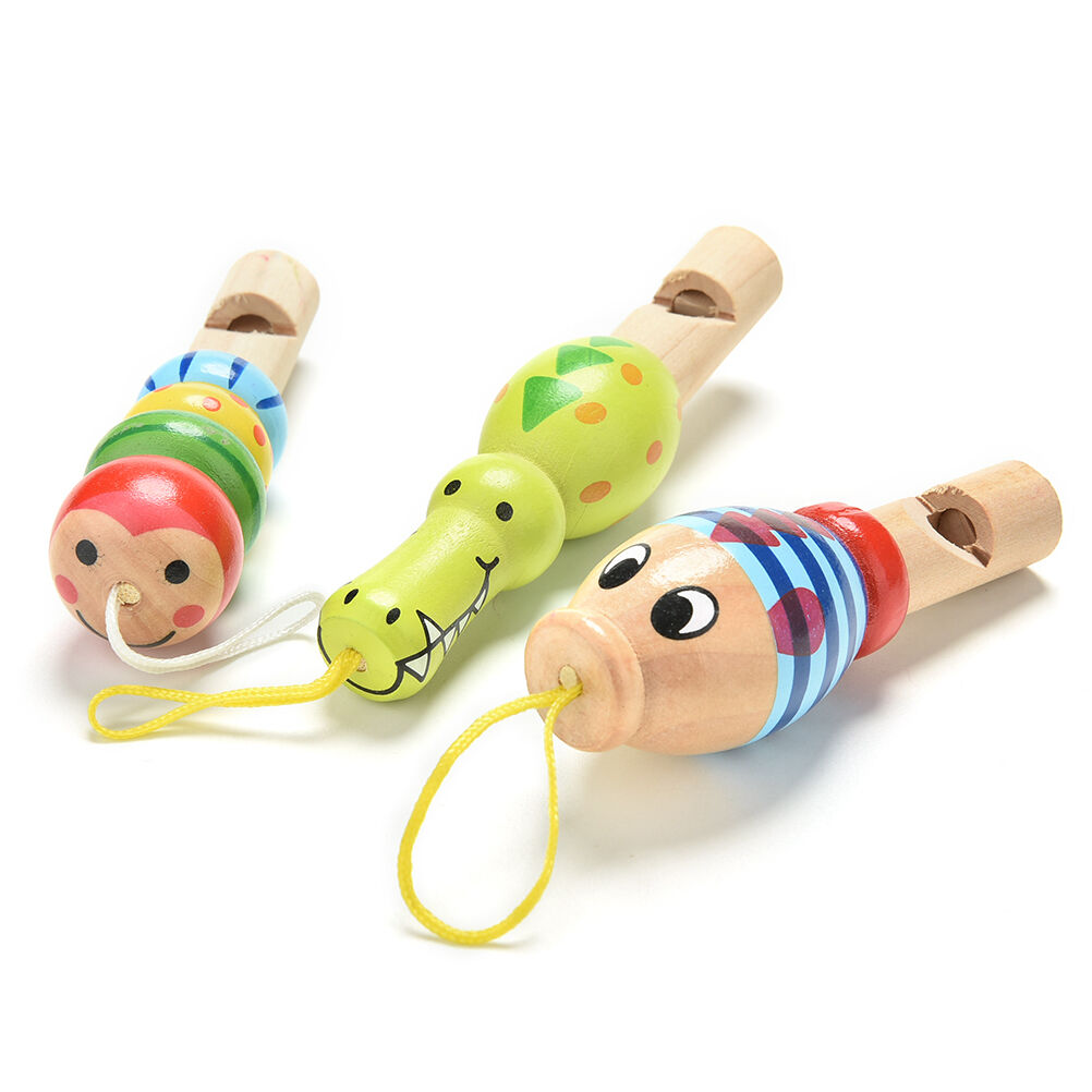 Animal Whistle Music Enlightenment Baby Children Educational Wood Kids To.l8