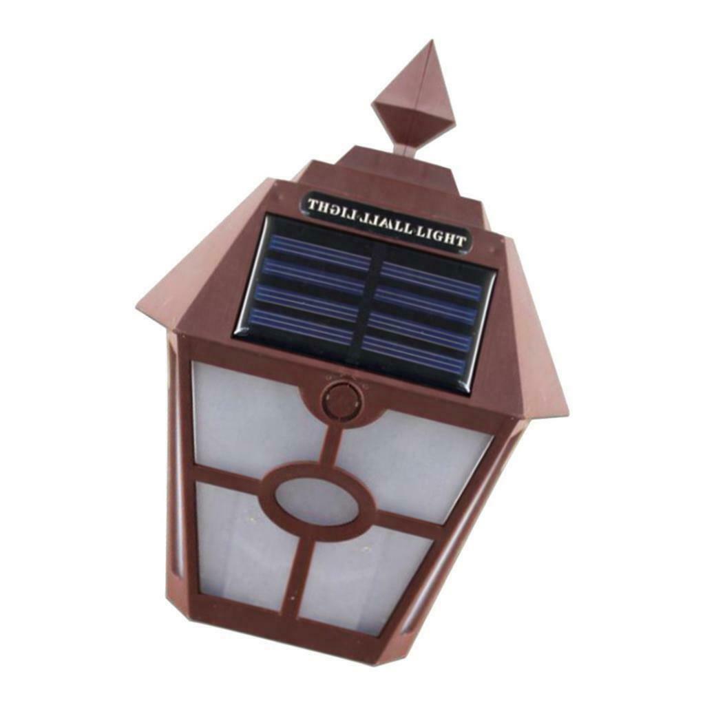 Set of 2 Solar IP65 Solar Powered Wall Lamps Waterproof Lights Backyard