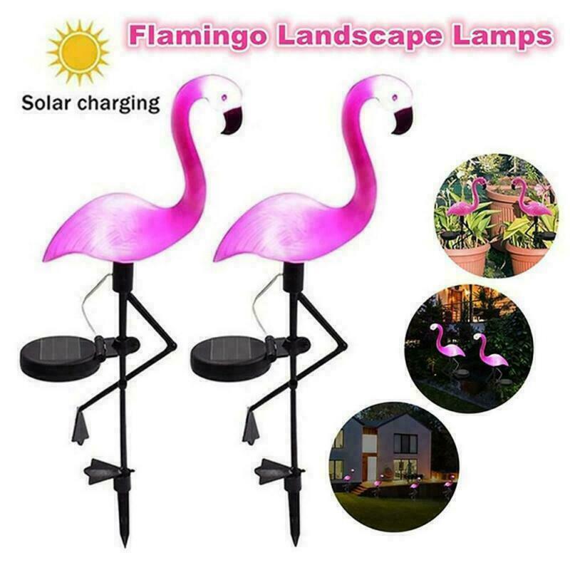 Led Solar Garden Light Simulated Flamingo Lawn Lamp Waterproof Solar Led Lights