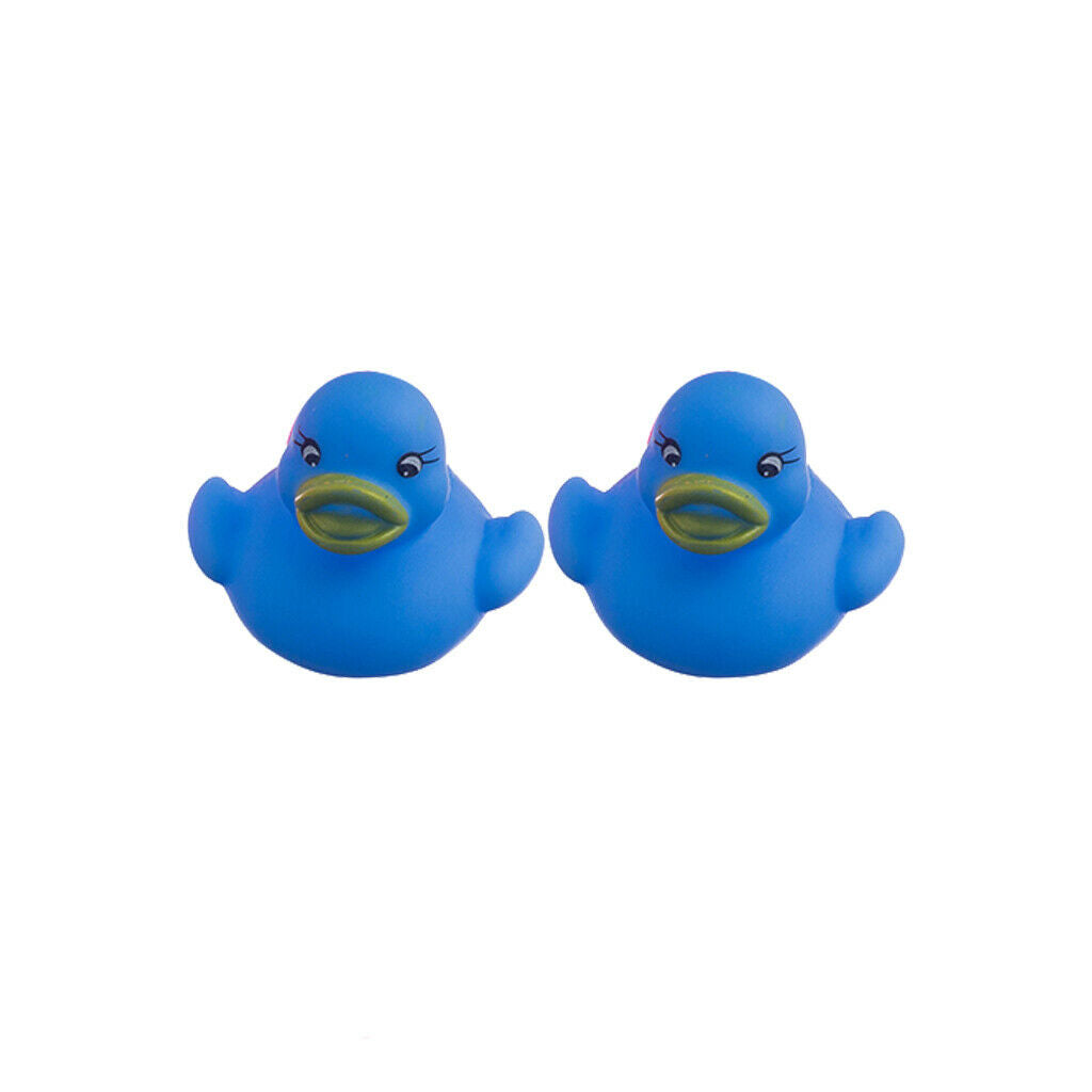 Multicolored swimming rubber squeeze squeaky duck baby kids kids bathroom toys