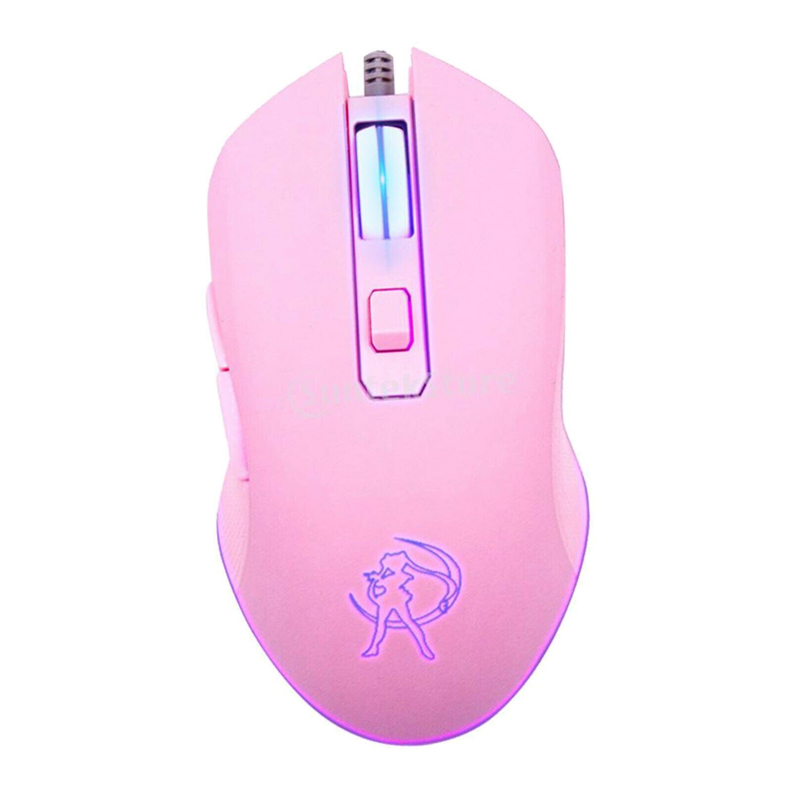 Gaming Mouse Wired with 7 Colors Backlit, 6 Buttons 1600 DPI for Gamer PC