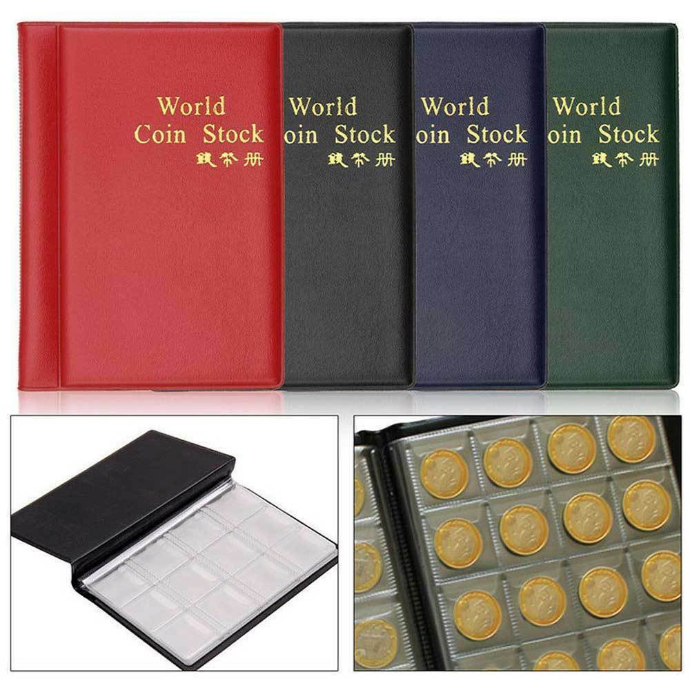 Penny Money Pocket Storage Coin Album Book 120 Holders Collection Coins Holder