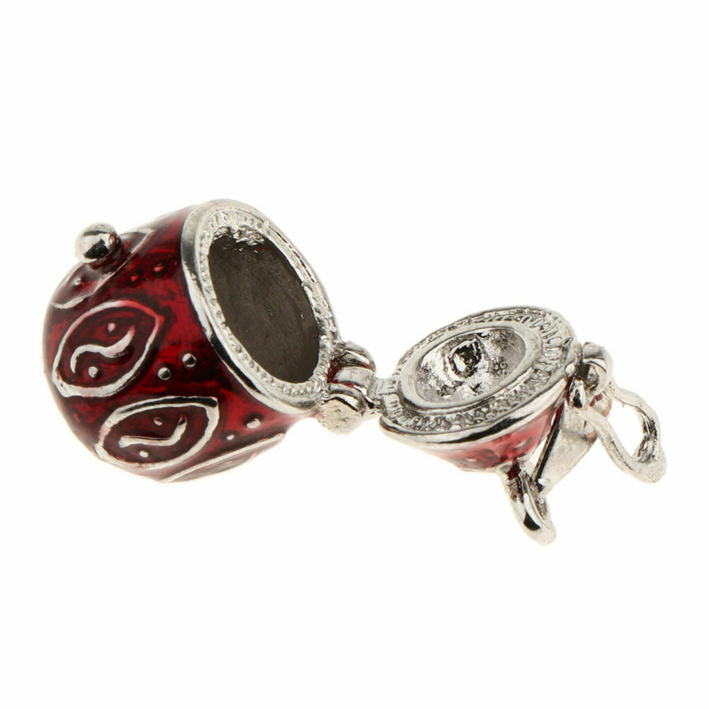 2x Heart Waterdrop Alloy Enamel Pet Urn Pendant Keepsake Memorial Jewelry