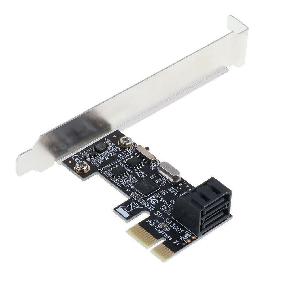 2pcs 2Port PCIe SATA Card Controller Expansion Card 6Gb / S SATA 3.0 PCIe Card,