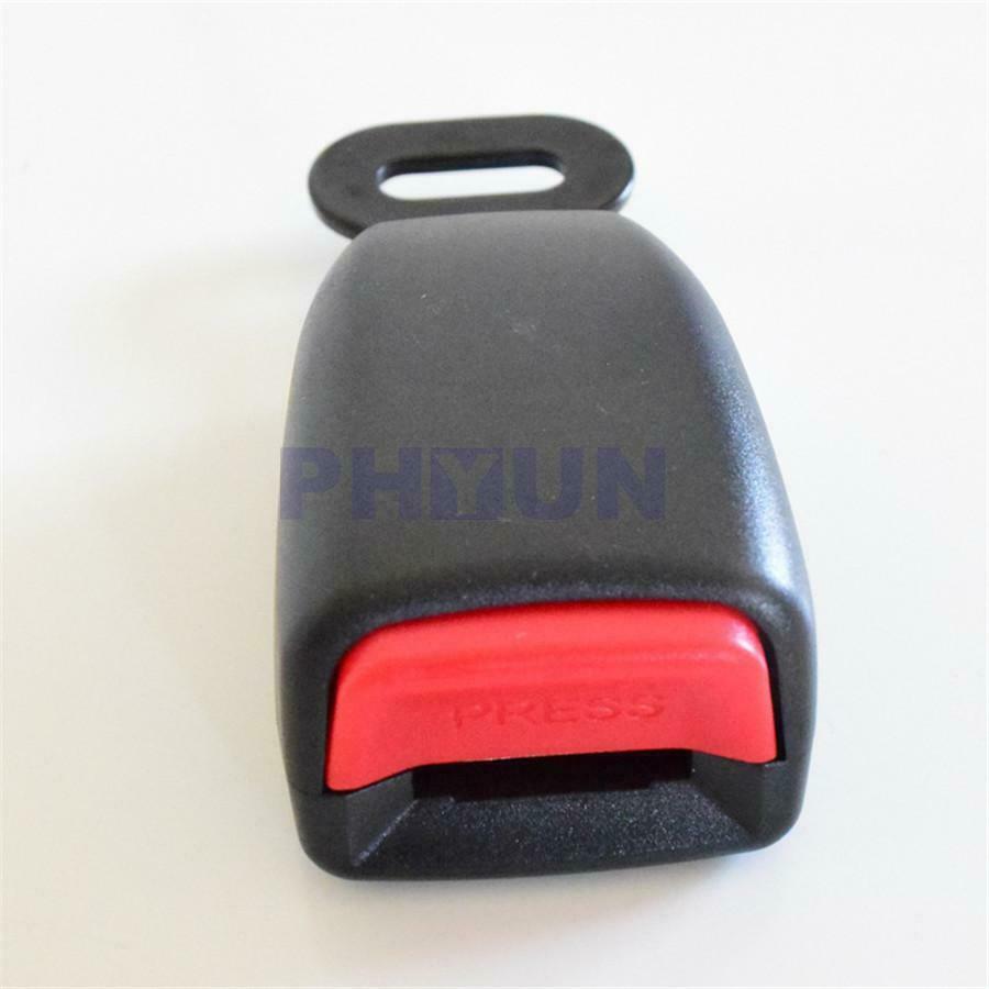 2x 25mm Black Car Safety Seat Belt Buckle Clip Lock Socket Extender Extension