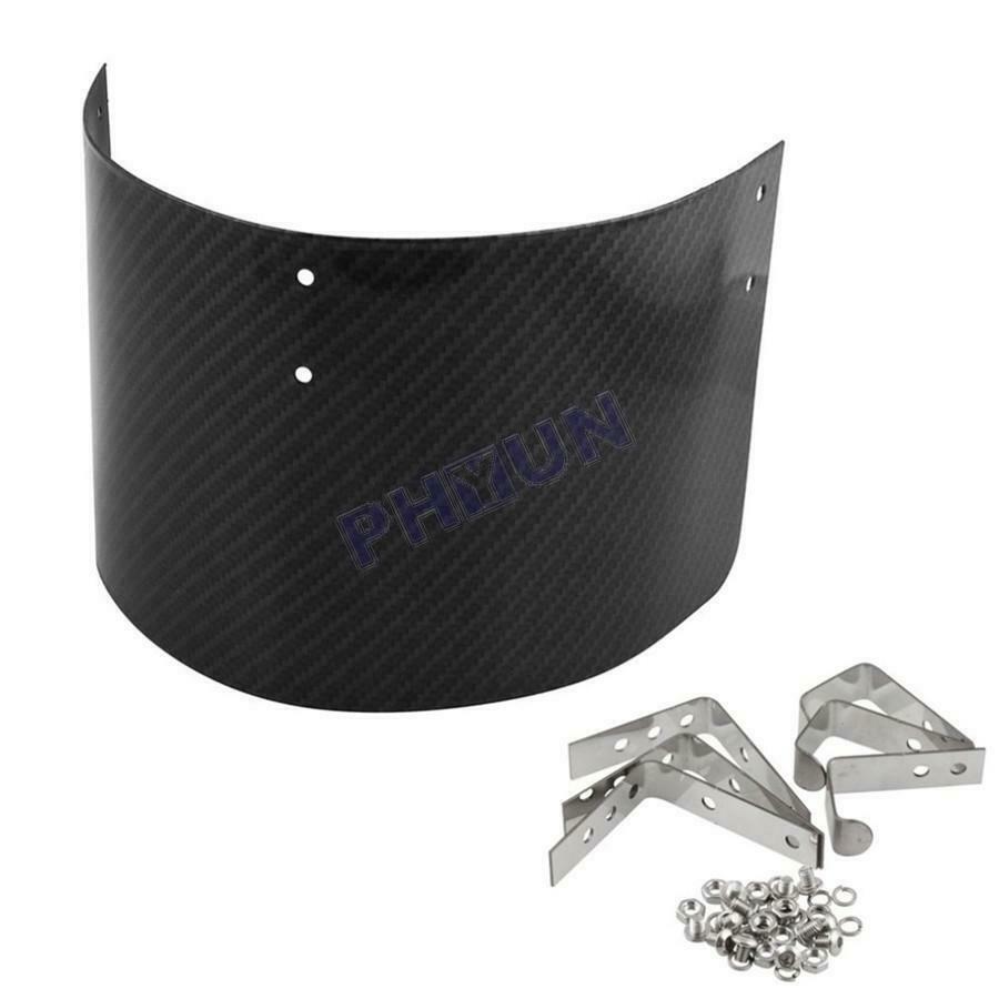 Carbon Fiber Style Car Cold Air Intake Filter Cover Heat Shield For 2.5" TO 5.5"