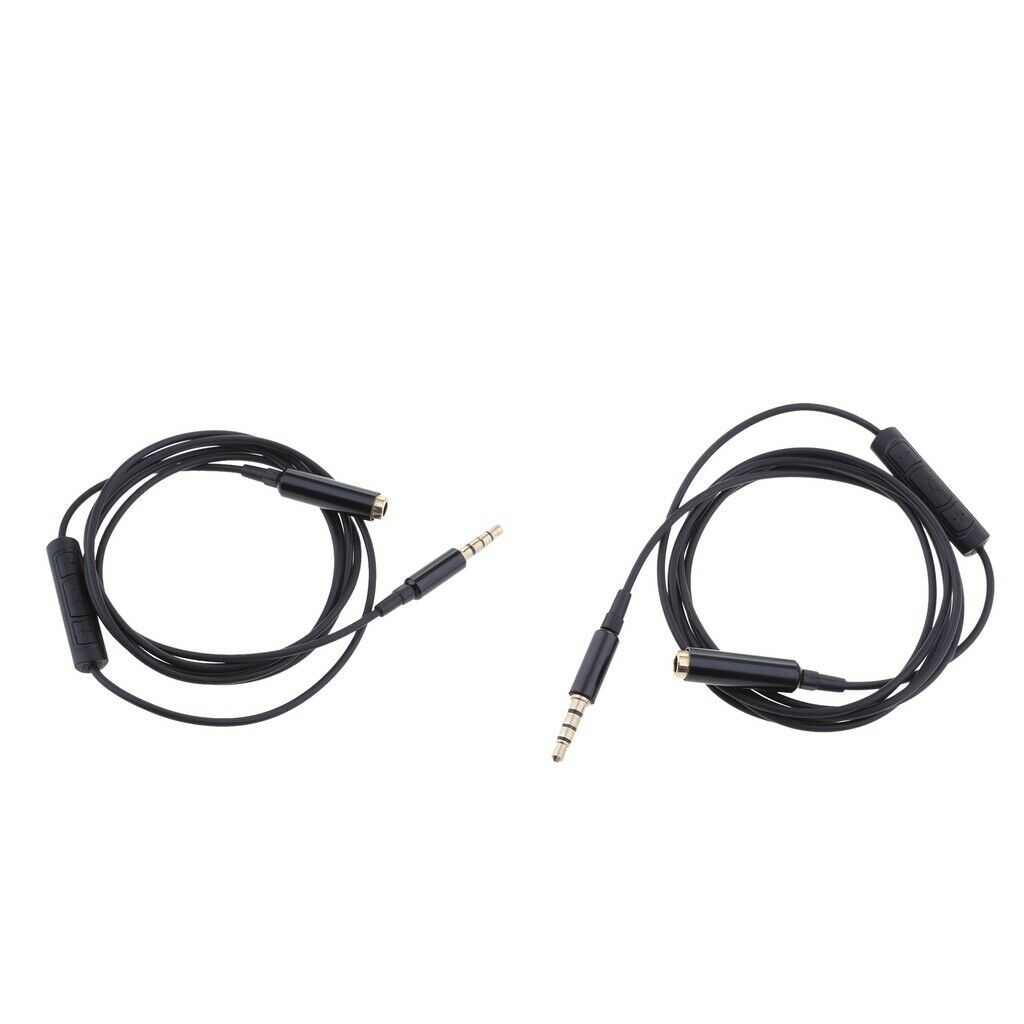 2x Audio Auxiliary Stereo Extension Audio Cable ,3.5mm Stereo Jack Male to