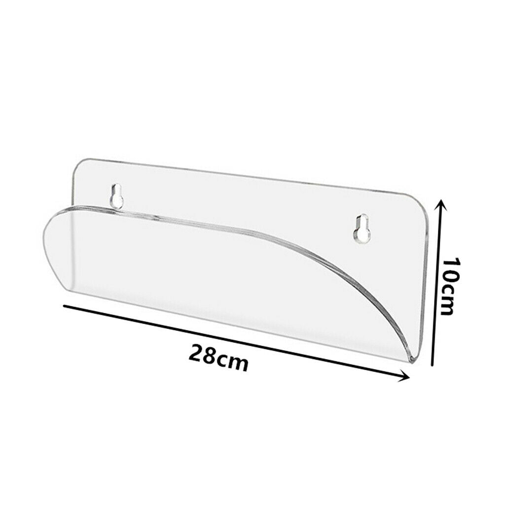 Transparent Longboard Skateboard Wall Hanging Acrylic Rack Display Hanger