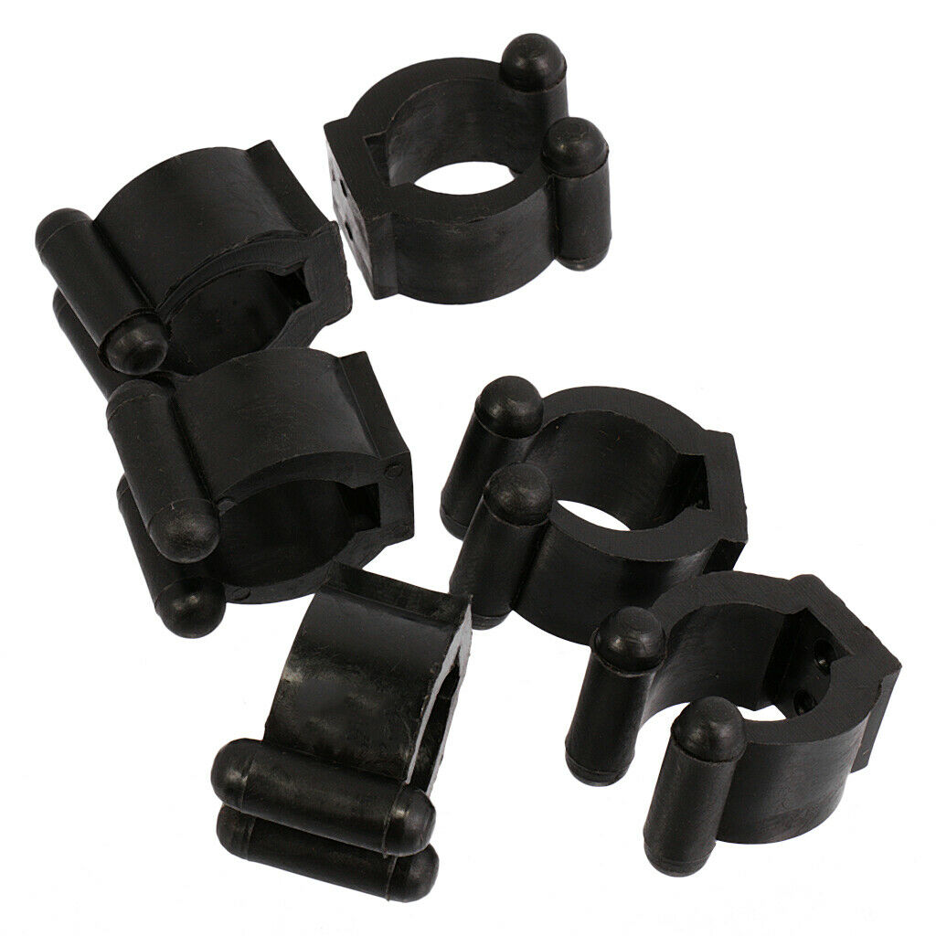 18pcs small black plastic pool snooker billiard cue clips for cue